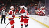 Seth Jarvis scores twice and the Carolina Hurricanes stay unbeaten, beating the Ducks 4