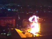 Momento exacto de la explosión en el restaurante La Soldadera, en CDMX