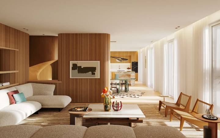 Con peluquería, coctelería privada y piscina interior: a la venta desde 2,3 millones las nuevas viviendas de lujo junto al Congreso