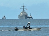 Buque de guerra lanzamisiles de EU llega a Trinidad y Tobago, muy cerca de Venezuela