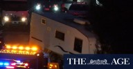 Man charged after allegedly stolen caravan crashes with kids inside