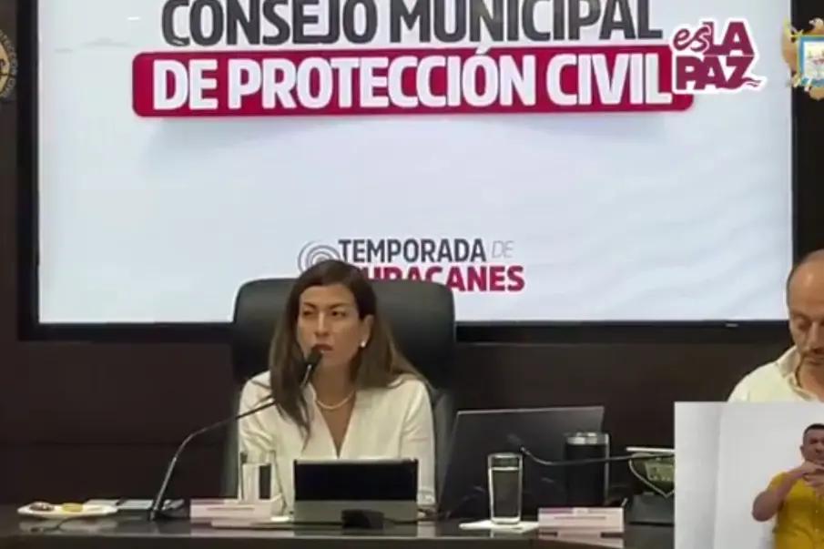 Consejo Municipal de Protección Civil de La Paz refuerza medidas ante huracán “Priscila”