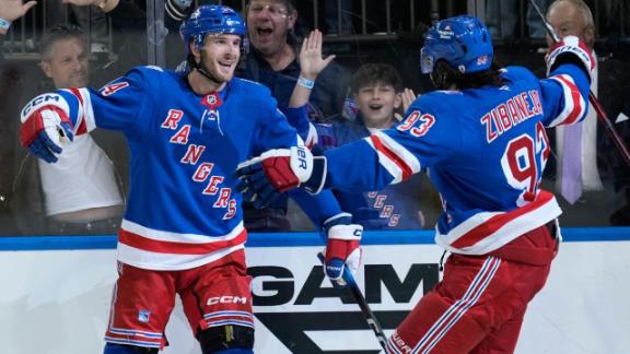 Celebrini has a hat trick and a 5-point game, Sharks beat Rangers i...