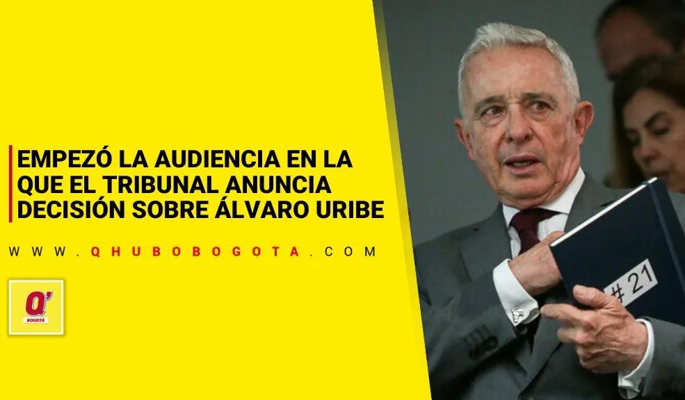 Empezó la audiencia en la que el Tribunal anuncia decisión sobre Álvaro Uribe