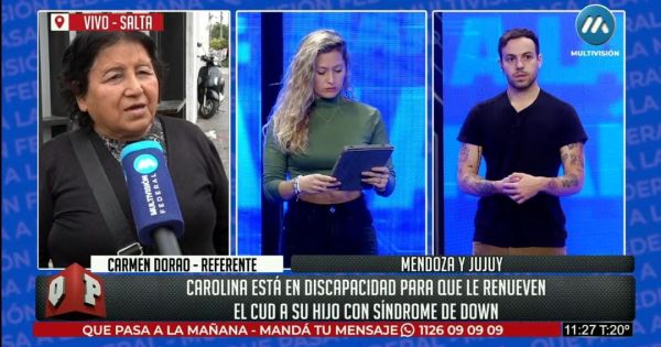 Desesperado pedido de una mamá salteña para que le renueven el CUD a su hijo con discapacidad