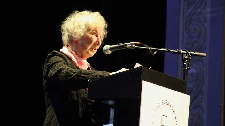 In Poughkeepsie, Margaret Atwood decries 'power grab' of banning books