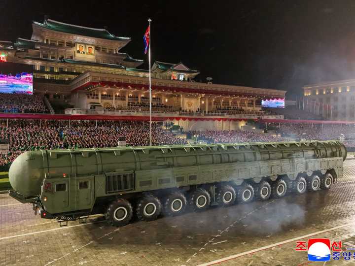 North Korea unveils ‘most powerful’ missile at 80th anniversary parade