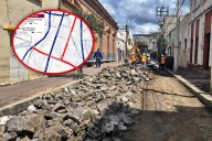 Arranca rehabilitación de las calles Morelos y Arista en el centro de Pachuca; trabajos durarán hasta febrero