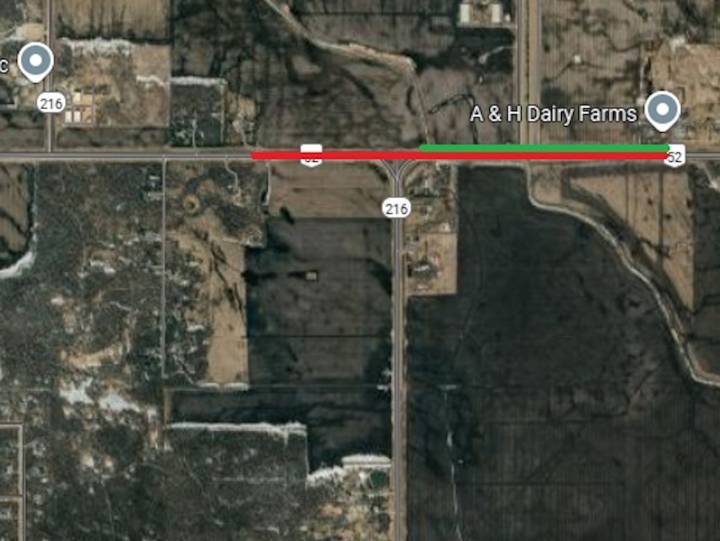 Farmer reminds drivers to stay alert as wet fields create road hazards