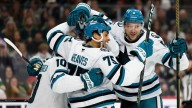 Macklin Celebrini scores in overtime to lift Sharks past Wild, 6