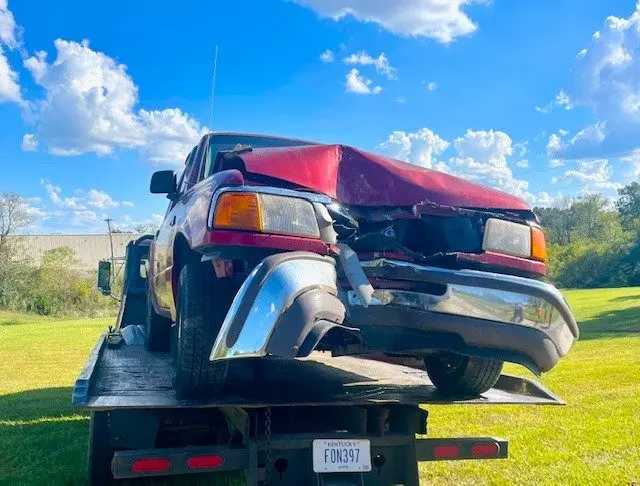 Grayson County man flown for treatment after truck hits tree
