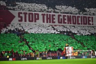 Aficionados del Galatasaray muestran apoyo a Palestina en partido de Champions