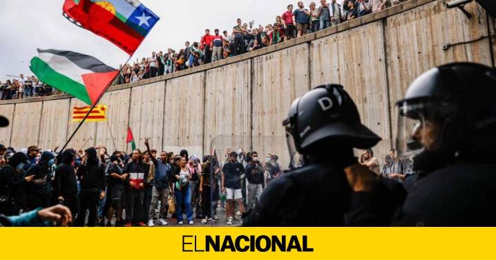 Gritos con rabia contra Israel y tensión en Barcelona por las detenciones de la Flotilla