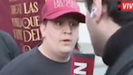 Libertarios increparon a Lautaro Maislin en la previa al acto de Javier Milei