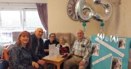 Wishaw couple celebrate 65th wedding anniversary in style