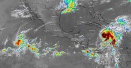 Hasta 50 mm en seis estados de México; alertan por rachas de viento y descenso térmico
