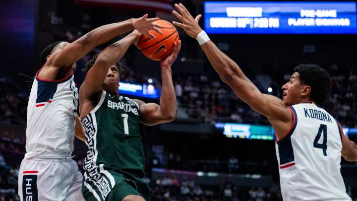 Michigan State basketball sloppy in exhibition road loss to UConn