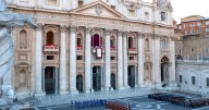 Man wees on altar at St Peter’s Basilica as onlookers gobsmacked by security breach