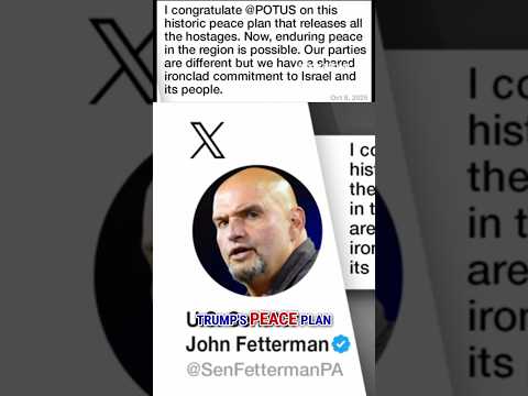 'GIVE HIM CREDIT': Democrats praise Trump's Israel-Hamas deal #shorts #trump #israel #hamas #peace
