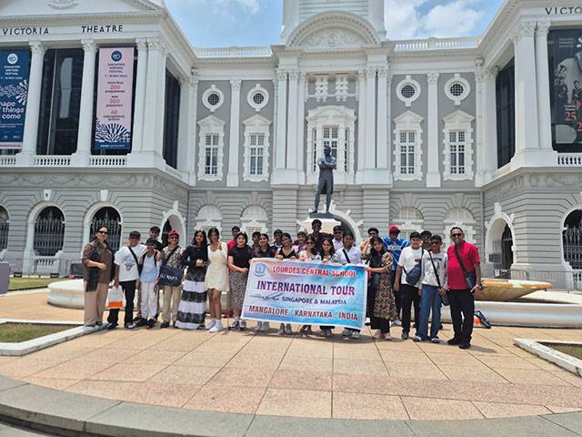 Mangaluru: Lourdes Central School organises educational tour to Singapore & Malaysia