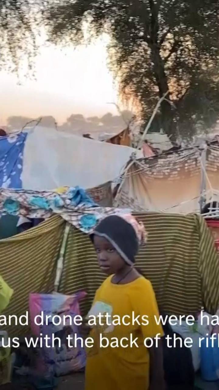 Sudanese people displaced by violence recount shelling and journey to safety