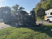 Crash involving crane and passenger vehicle blocked KY 121 in Calloway on Tuesday