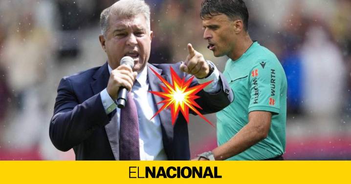Laporta carga sin tapujos contra Gil Manzano: "Si no hay una mano blanca, se parece mucho"
