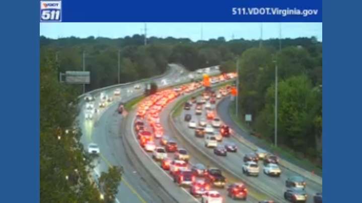 Multi-vehicle crash on I-64 near Tidewater Drive causes major delays in Norfolk