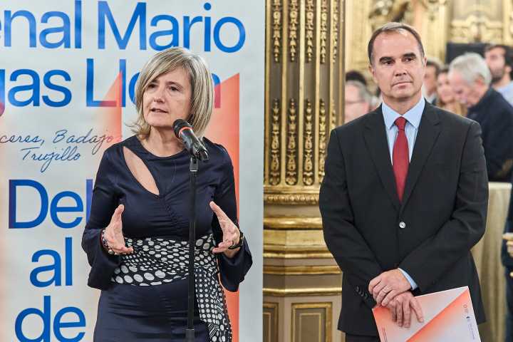 Victoria Bazaga destaca la Bienal Mario Vargas Llosa como una oportunidad para proyectar a Extremadura como destino cultural