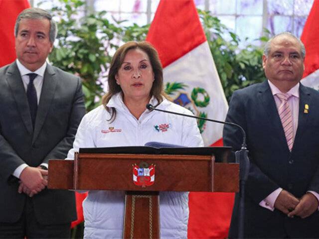 Dina Boluarte evitó hablar sobre ataque a Agua Marina durante evento en Palacio de Gobierno