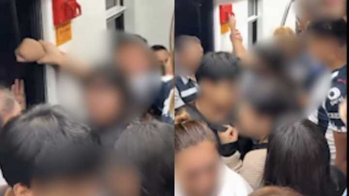 Aficionados de Rayados Bajan a Mujer de Vagón Rosa en el Metro de Monterrey
