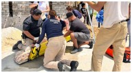 Trabajador de la construcción recibe fuerte descarga en Bucerías