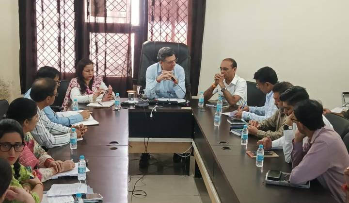 Relief Commissioner reviews progress of development works in Migrant Camps