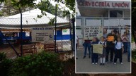 Con plantón, padres y alumnos piden que no cierren dos colegios de Itagüí con 80 años de historia
