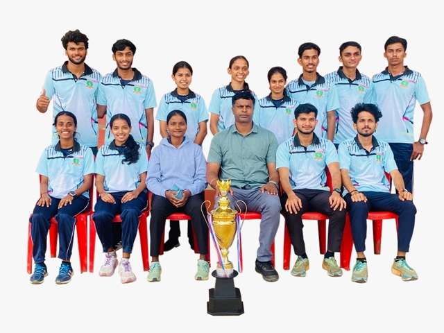 Sahyadri team champions in VTU state-level cross country championship at Chitradurga