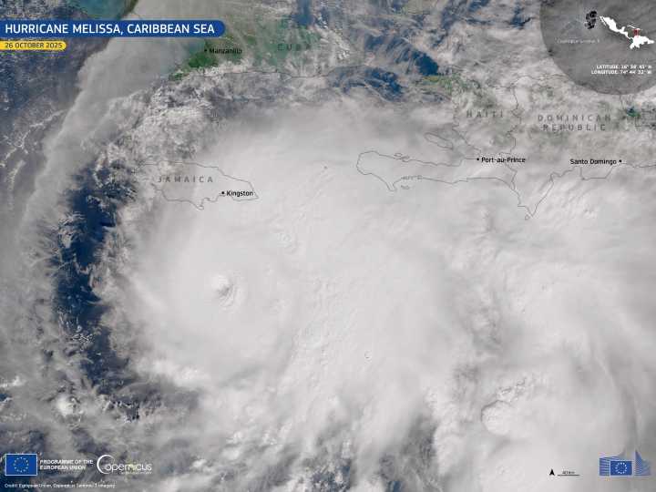 El huracán Melissa sube a categoría 5 y amenaza con "inundaciones catastróficas": por su trayectoria,  Jamaica, República Dominicana y Cuba se preparan para lo peor