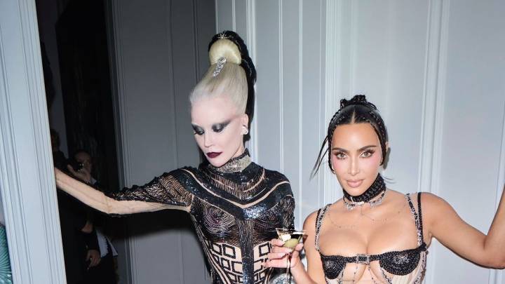 Kim Kardashian Wears a Bra Made of Hair