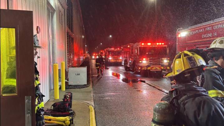 Fire breaks out at Chesapeake paper manufacturer