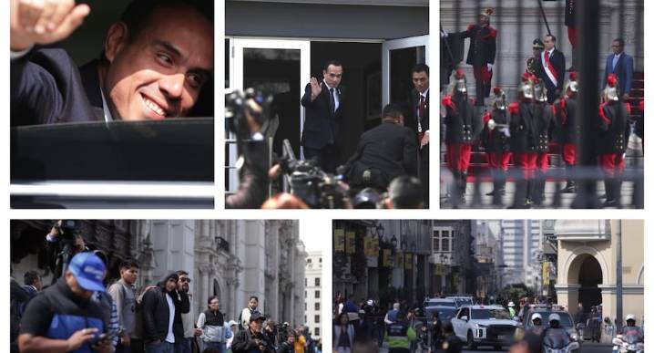 Así fue la llegada del presidente de la República José Jeri a Palacio de Gobierno 