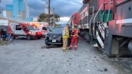 Sobrevive Conductor al Impacto del Tren contra su Camioneta en Puebla